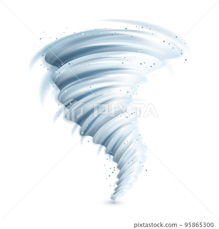 Realistic Tornado Illustration 95865300
