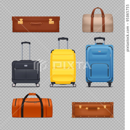 Plastic Luggages And Vintage Suitcases 95865755