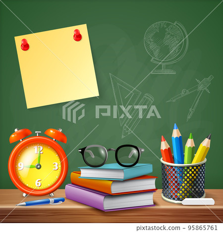 School Supplies Vector Illustration 95865761