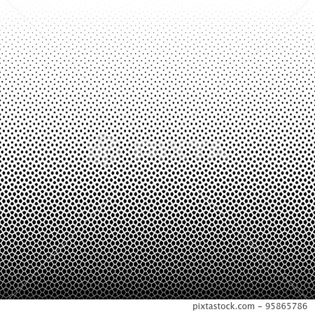 Geometric pattern of black figures on a white background. Seamless in one direction.SCALE method Geometric pattern of black figures on a white background. Seamless in one direction.SCALE method 95865786