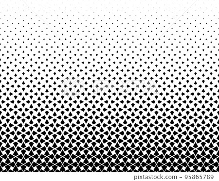 Geometric pattern of black figures on a white background. Seamless in one direction.SCALE method Geometric pattern of black figures on a white background. Seamless in one direction.SCALE method 95865789