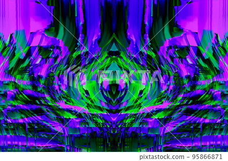 Motion Glitch Multicolored Distorted textured psychedelic zebra background 95866871