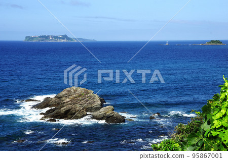 從長崎日落大道眺望池島 95867001