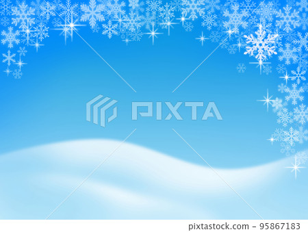 雪水晶背景材料 95867183