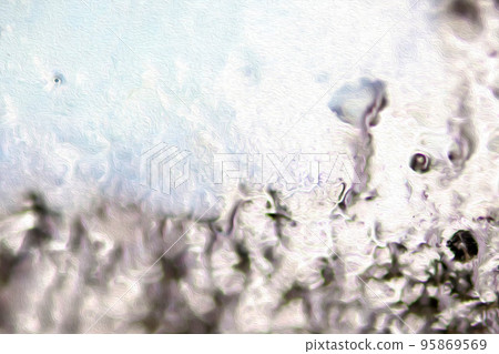 The beautiful texture of pottery that shines with silver-based adhesive (retouched and color-processed image) 95869569