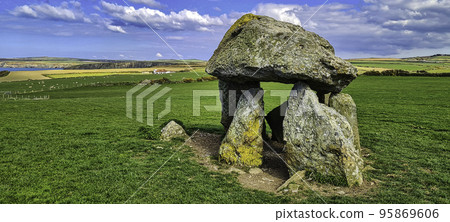 Carreg Samson known as Samson's Stone or Longhouse - Wales, United Kingdom 95869606