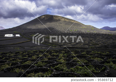 The Wine Valley of La Geria - Lanzarote, Spain 95869712