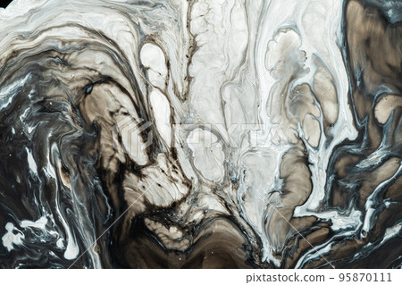 Abstract background from flowing colored liquid paints Abstract background from flowing colored liquid paints 95870111