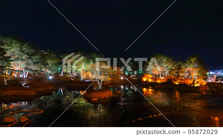 東宮和月池, Anapji 池, 夜景, 城牆, 黑暗, 晚, 風景, 古典, 歷史, 東宮和月池, Anapji 池, 夜景, 城牆, 黑暗, 晚, 風景, 古典, 歷史, 95872029