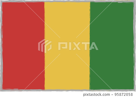 幾內亞國旗[柔和/簡單] 95872058