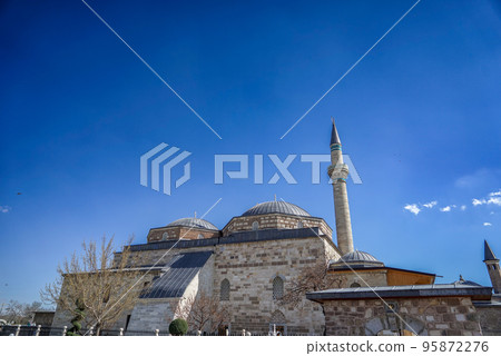The Mevlana Museum, formerly the Mevlana Mosque. The Mevlana Museum, formerly the Mevlana Mosque. 95872276