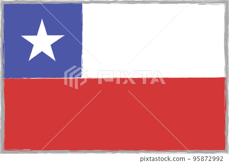 智利國旗[柔和/簡單] 95872992