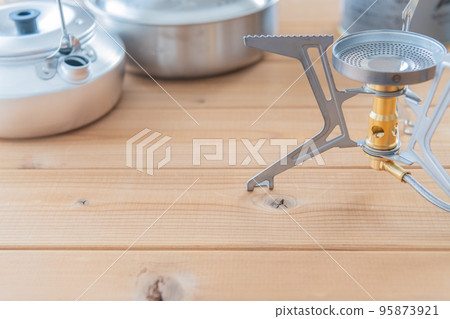 戶外露營裝備圖像燃燒器拍攝素材 95873921