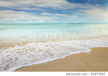 Idyllic Espelho Beach in Trancoso at sunny day, Bahia, Northeastern Brazil Idyllic Espelho Beach in Trancoso at sunny day, Bahia, Northeastern Brazil 95875087