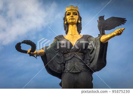 The statue of Hagia Sophia in the center of Sofia, Capital of Bulgaria 95875230
