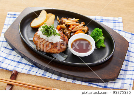 Japanese-style hamburger steak Japanese-style hamburger steak 95875580