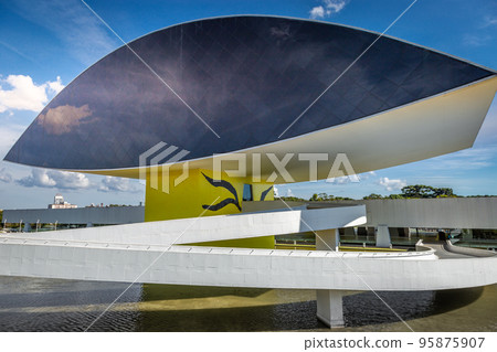 Museum Oscar Niemeyer in Curitiba, capital of Parana state, Brazil Museum Oscar Niemeyer in Curitiba, capital of Parana state, Brazil 95875907