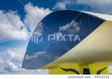 Museum Oscar Niemeyer in Curitiba, capital of Parana state, Brazil 95876193