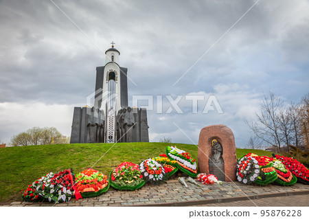 Island of Tears for memories of died Belarusian soldiers, Minsk, Belarus 95876228