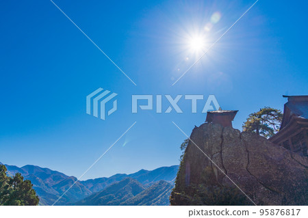 (Yamagata Prefecture) Autumn Mt. Hoju Risshakuji (Yamadera) Nokyodo (Yamagata Prefecture) Autumn Mt. Hoju Risshakuji (Yamadera) Nokyodo 95876817