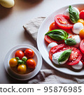 Tomato and mozzarella cheese salad 95876985