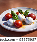 Tomato and mozzarella cheese salad 95876987