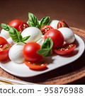 Tomato and mozzarella cheese salad 95876988