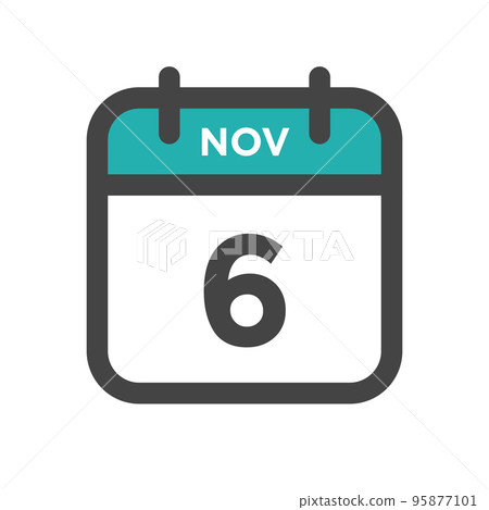 November 6 Calendar Day or Calender Date for Deadlines or Appointment 95877101