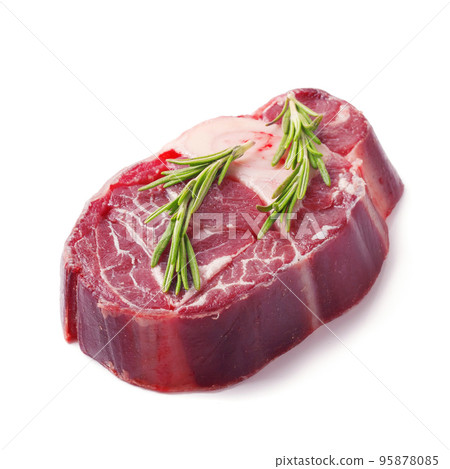 raw beef steak isolated on white background 95878085
