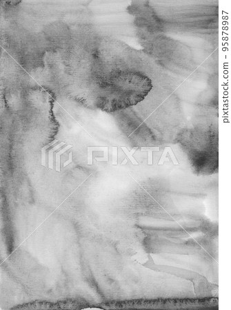 Watercolor old gray background texture. Watercolor old gray background texture. 95878987