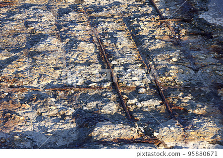 Old cracked concrete  95880671