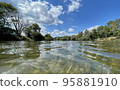 photo from just above the water in a river 95881910