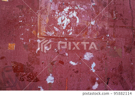 Old red textures wall background. Perfect background with space. Old red textures wall background. Perfect background with space. 95882114