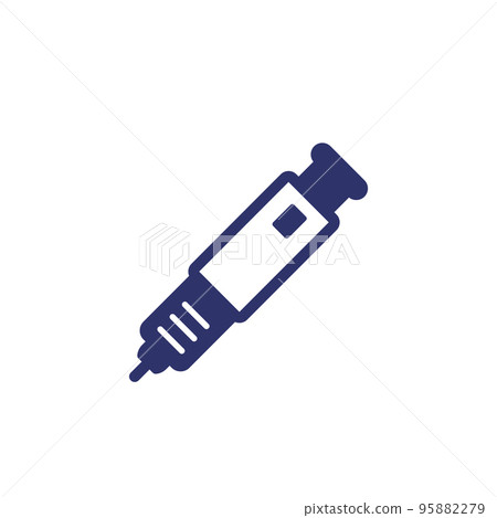 insulin pen icon on white 95882279