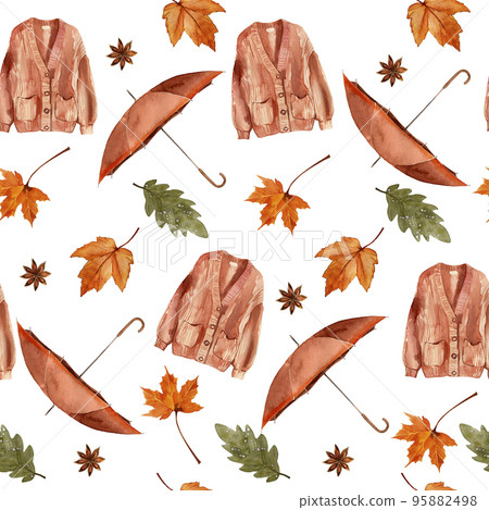 Autumn Mushrooms. Set of watercolor hand-drawn illustrations. Isolated illustrations on white background. 95882498