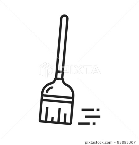 Broom pictures hygiene cleaning service items Vector Image