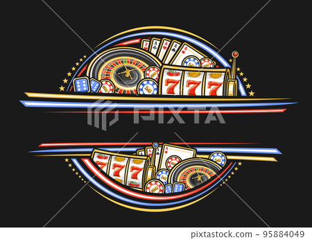 Vector border for Casino Vector border for Casino 95884049