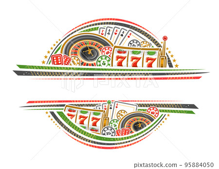 Vector border for Casino 95884050