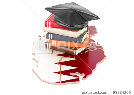 Education in Qatar concept, 3D rendering 95884269