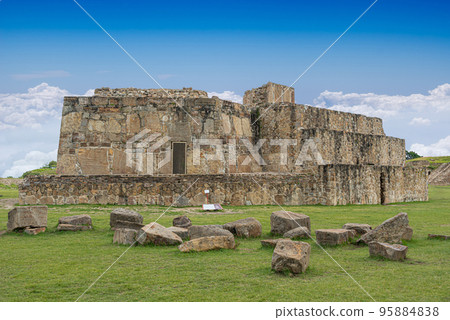 Observatory at Monte Alban archaeological site, Oaxaca, Mexico 95884838