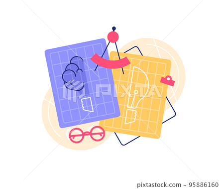 Idea. Design of progress bar, loading creativity 95886160