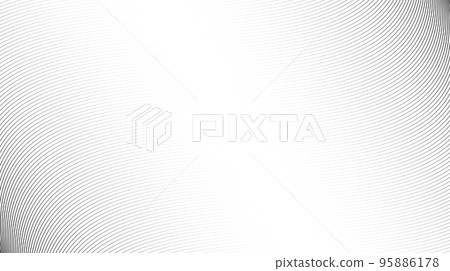 Wavy lines background. Abstract gray stripes texture. Warped and curved lines wallpaper. Minimalistic design template Wavy lines background. Abstract gray stripes texture. Warped and curved lines wallpaper. Minimalistic design template 95886178