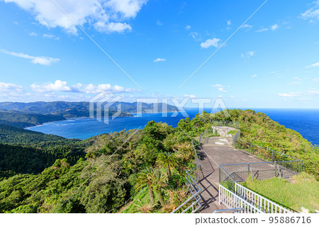 The view from the Toi Misaki Lighthouse in autumn, Kushima City, Miyazaki Prefecture 95886716