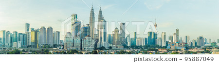 Panorama of Kuala Lumpur in the morning Panorama of Kuala Lumpur in the morning 95887049