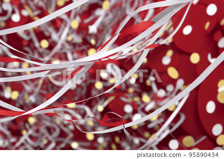 Background material: Gorgeous red and white confetti image background Background material: Gorgeous red and white confetti image background 95890434