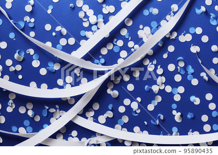Background material: Gorgeous blue tone confetti image background Background material: Gorgeous blue tone confetti image background 95890435