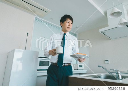 早餐 商務人士 商人 95890836