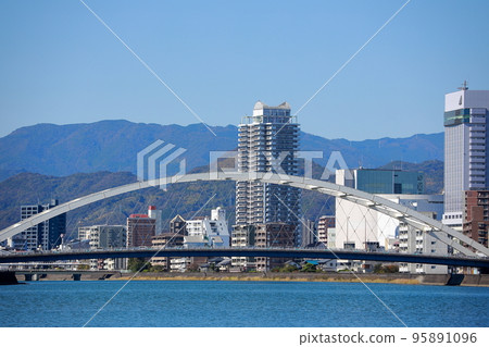 鏡川大橋 高知市 高知縣大橋 鏡川大橋 高知市 高知縣大橋 95891096