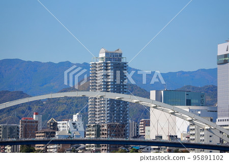 鏡川大橋 高知市 高知縣大橋 95891102