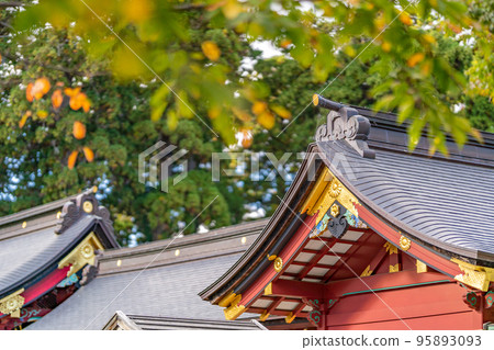 鹽灶神社大門/走廊山牆裝飾秋葉 鹽灶神社大門/走廊山牆裝飾秋葉 95893093